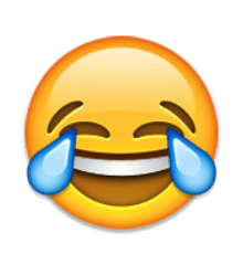 Smiling and laughing emoji