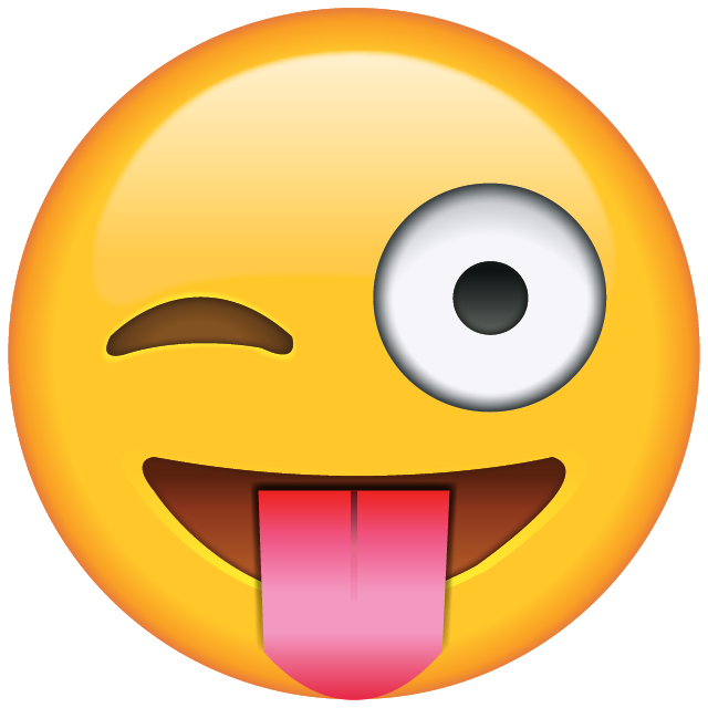 Tongue and wink emoji