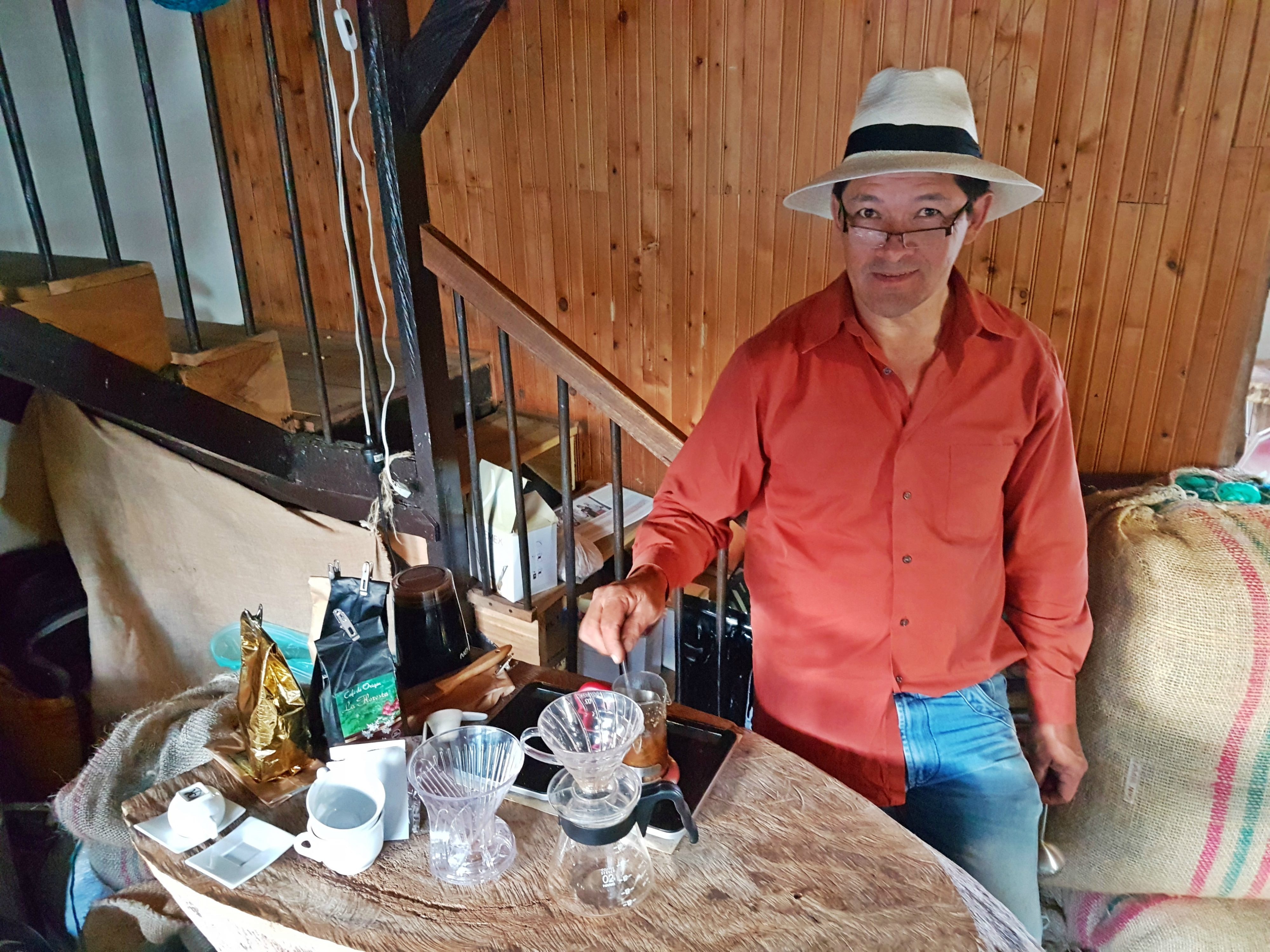 Coffee brewer in the coffee triangle